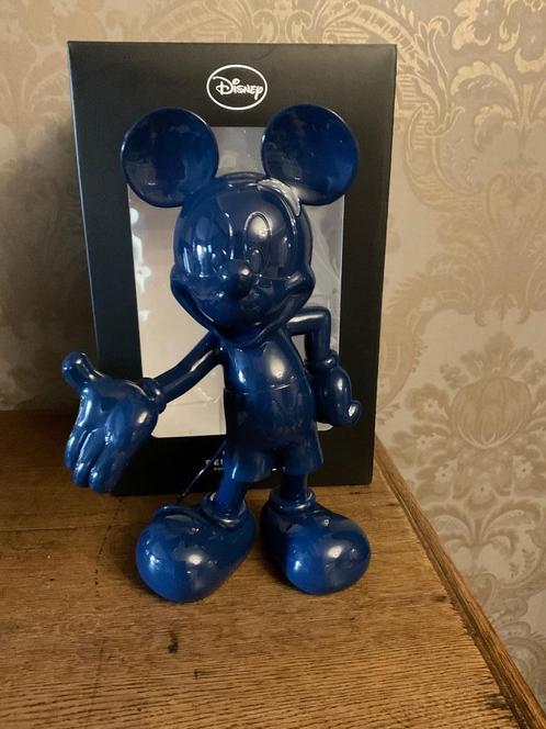 Statue Mickey Leblon Delienne 30 cm Laqué Bleu Disney, Collections, Disney, Neuf, Mickey Mouse, Enlèvement ou Envoi