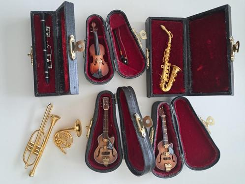 Miniatuur muziek instrumenten, Antiek en Kunst, Antiek | Gereedschap en Instrumenten, Ophalen