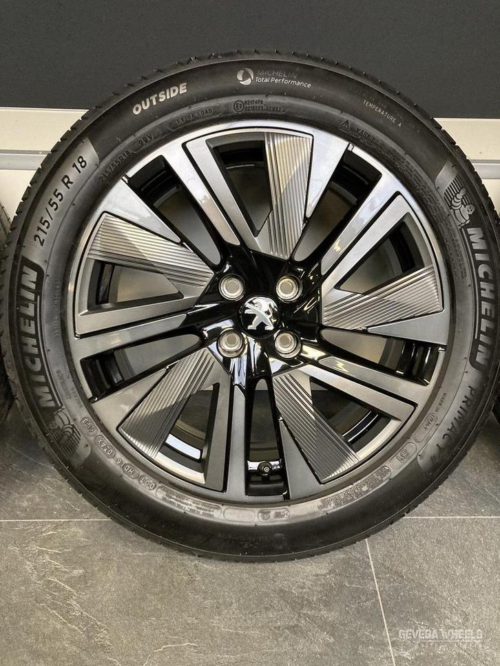 18” originele Peugeot 2008 II GT line velgen + banden 4x108, Auto-onderdelen, Banden en Velgen, Banden en Velgen, Zomerbanden