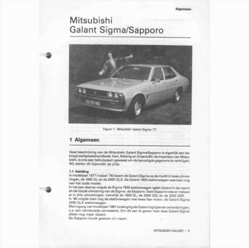 Mitsubishi Sigma Sapporo Vraagbaak losbladig 1976-1980 #1 Ne, Livres, Autos | Livres, Utilisé, Mitsubishi, Enlèvement ou Envoi