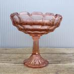 Vintage roze schaal op voet, Ophalen of Verzenden