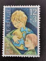 Belgie 1984 - kinderen met wereldbol - toeslagzegel, Ophalen of Verzenden, Gestempeld, Kinderen