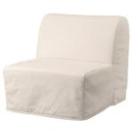 LYCKSELE LÖVÅS 1-zit slaapbank, Eenpersoons, Zo goed als nieuw, 80 cm, Crème