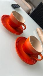 Nooit gebruikt le creuset 2 tassen met onderbord, Huis en Inrichting, Keuken | Potten en Pannen, Ophalen, Nieuw