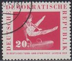 1959 - RDA - Festival de gymnastique et de sport [Leipzig][M, RDA, Affranchi, Envoi