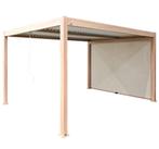 Pergola 3x4m - NIEUW - Lamellen overkapping - Hout Look, Ophalen of Verzenden, Nieuw