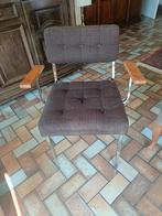 vintage stoel stijl jaren 70, Ophalen, Gebruikt, Bruin, Eén