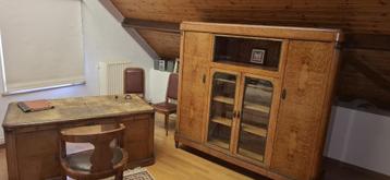 Exclusieve Art Deco Bureau en kast  van Decoene Frères  beschikbaar voor biedingen
