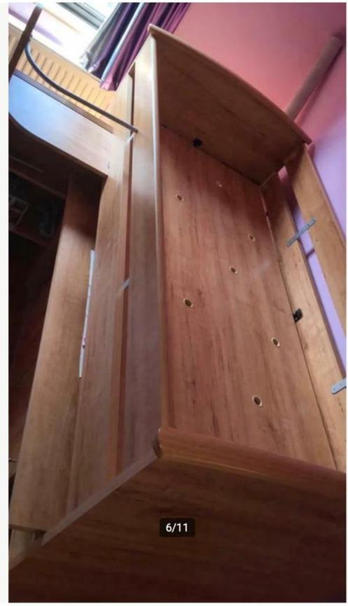 Hoogslaper MOET NU WEG, Huis en Inrichting, Slaapkamer | Stapelbedden en Hoogslapers, Gebruikt, Hoogslaper, 90 cm, 200 cm, Eenpersoons