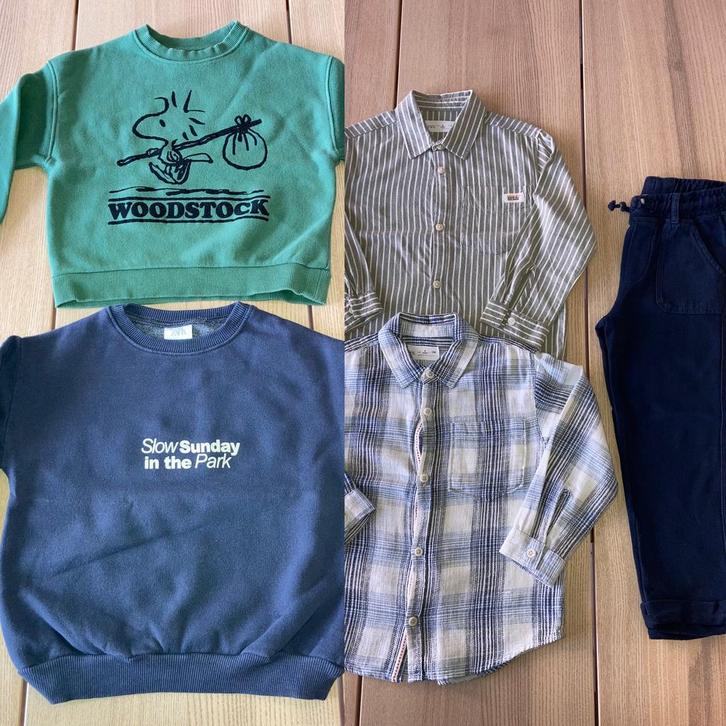 Pakketje maat 110 / 5 stuks/ Merk Zara & Mango., Kinderen en Baby's, Kinderkleding | Kinder-kledingpakketten, Zo goed als nieuw