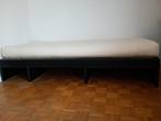 Zwart Japans bed Futon Design + tatami + futon 90 x200 cm, Ophalen, 90 cm, Eenpersoons, Zwart