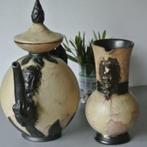 vintage keramische vazen Sylvain Hublet, Antiquités & Art, Enlèvement