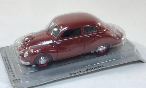 1:43 Altaya IFA (DKW) F9 Limousine donkerrood 1950, Hobby en Vrije tijd, Modelauto's | 1:43, Nieuw, Auto, Ophalen of Verzenden