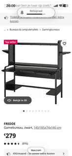 Gamebureau zwart, Huis en Inrichting, Bureaus, Ophalen, Zo goed als nieuw, Bureau