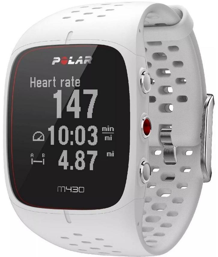 Polar M430 WIT GPS-sporthorloge, Handtassen en Accessoires, Sporthorloges, Zo goed als nieuw, Android, Conditie, GPS, Ophalen