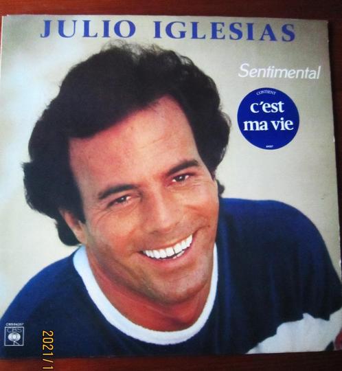33 T vinyl "Sentimenteel" van Julio Iglesias, Cd's en Dvd's, Vinyl | Pop, Zo goed als nieuw, 1960 tot 1980, Verzenden