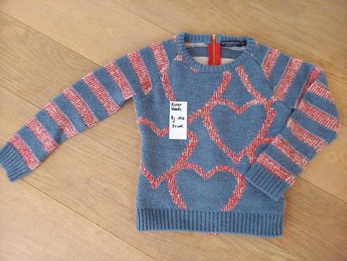 Prachtige wollen originele trui River Woods 8 jaar M128, Kinderen en Baby's, Kinderkleding | Maat 128, Zo goed als nieuw, Meisje
