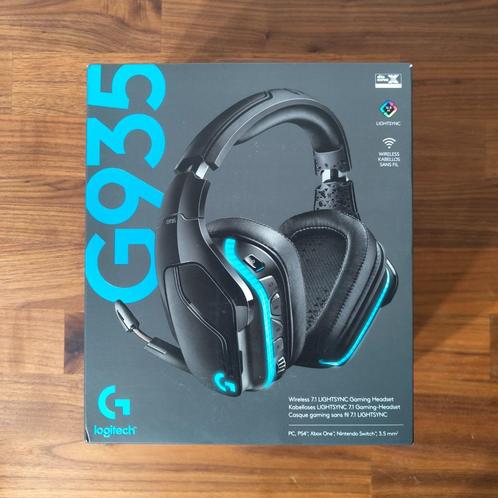 Casque Gaming Logitech G935 RVB Sans Fil, Computers en Software, Headsets, Zo goed als nieuw, Over-ear, Draadloos, Gaming headset