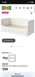 Hemnes bedbank enkel & dubbel bed met lades, Huis en Inrichting, Slaapkamer | Bedden, Ophalen of Verzenden, Zo goed als nieuw