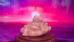 2 BUDDHA’S IN MONOLITHIC ROSE QUARTZ 30CM 8KG & 120CM 80KG, Ophalen