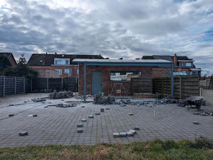 GRATIS 80m² klinkers, Jardin & Terrasse, Pavé & Dalles, Comme neuf, Briques, Béton, 10 m²² ou plus, Enlèvement