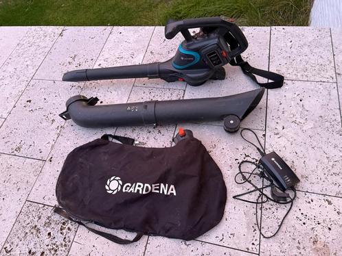 Gardena bladzuiger / bladblazer PowerJet Li-40 met accu, Tuin en Terras, Bladblazers, Gebruikt, Handgedragen, Accu, Met opvangzak