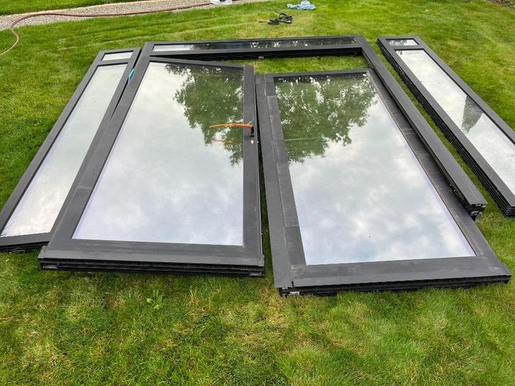 Reynaers (Masterline 8, HI), Ral 9005 ctx, Deurgeheel, Doe-het-zelf en Bouw, Deuren en Vliegenramen, Nieuw, Buitendeur, Ophalen