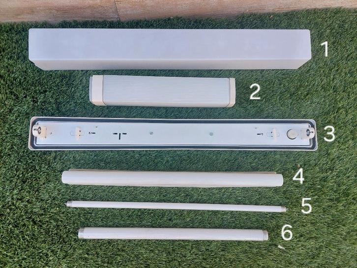 Gamme de lampes fluorescentes et de luminaires, Maison & Meubles, Lampes | Plafonniers, Comme neuf, Enlèvement