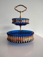 1970s vintage design Walther glass glazen schaal, Ophalen of Verzenden, Gebruikt, Glas, Schaal