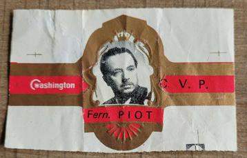 Oud prentje: politicus Fernand Piot, Enlèvement ou Envoi, Utilisé, Autres sujets/thèmes, Gravure