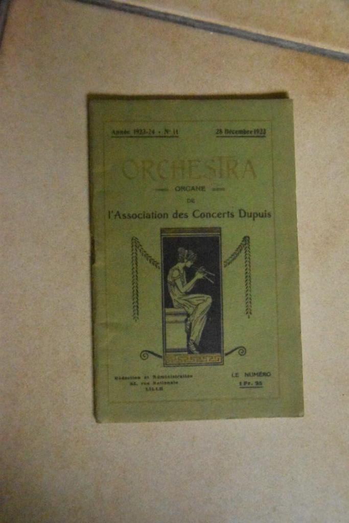 Lille 1923 ORCHESTRA organe des concerts, Antiek en Kunst, Antiek | Boeken en Manuscripten, Verzenden