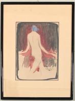 aquarelle signe constant montald, Ophalen of Verzenden