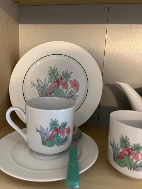 Service vaisselle perroquet ALPAC, Huis en Inrichting, Keuken | Servies, Gebruikt, Ophalen of Verzenden