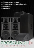 Location sono pro, Musique & Instruments, Comme neuf, 1000 watts ou plus, Sono, Enlèvement ou Envoi