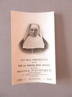 Moeder Pacifique Zusters Zantvliet 1921 Herdenking 25j, Verzamelen, Bidprentjes en Rouwkaarten, Verzenden, Bidprentje