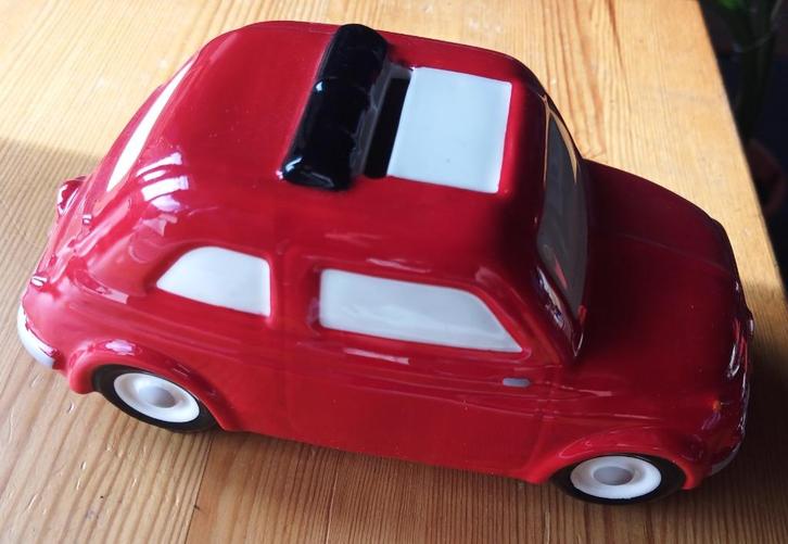 Fiat 500 - model in steen - spaarpot, Verzamelen, Automerken, Motoren en Formule 1, Nieuw, Auto's, Ophalen