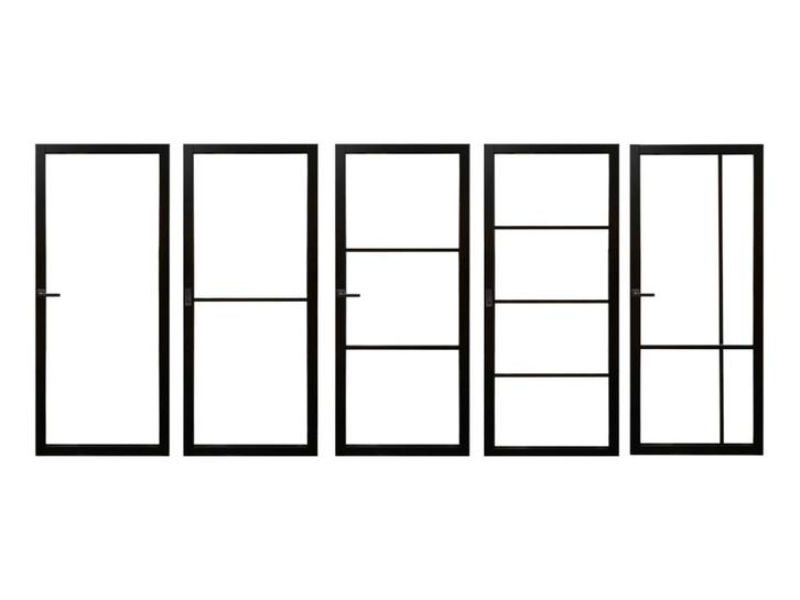 Staallook deur Arkel | Industriële deur | Op voorraad, Doe-het-zelf en Bouw, Deuren en Vliegenramen, Nieuw, Binnendeur, Glas, Hout