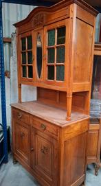 Oude Buffetkasten, Huis en Inrichting, Kasten | Buffetkasten, Ophalen, Zo goed als nieuw, Glas