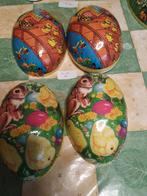 vintage papier marché paaseieren 14/15cm hiervan 2stuks, Ophalen of Verzenden