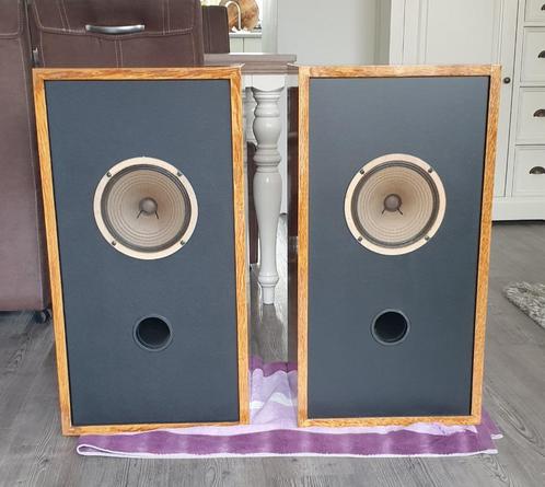 Vintage Goodmans alnico breedband set, Audio, Tv en Foto, Luidsprekerboxen, Zo goed als nieuw, Front, Rear of Stereo speakers