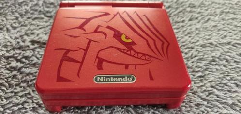 Game Boy SP Groudon-pakket + Pokémon Rubis, Games en Spelcomputers, Spelcomputers | Nintendo Game Boy, Gebruikt, Game Boy Advance SP