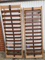 2 lattenbodems 70200 + beugels, Ophalen, 70 cm of minder, Zo goed als nieuw, Bedbodem