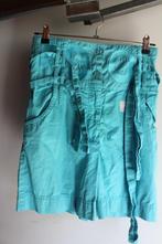 Belle jupe turquoise avec lettres brodées taille 152/164, Fille, Utilisé, Robe ou Jupe, Enlèvement ou Envoi