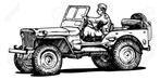 Zoek Jeep willys Hotchkiss M201...look US ww2, Te koop, Benzine, Particulier
