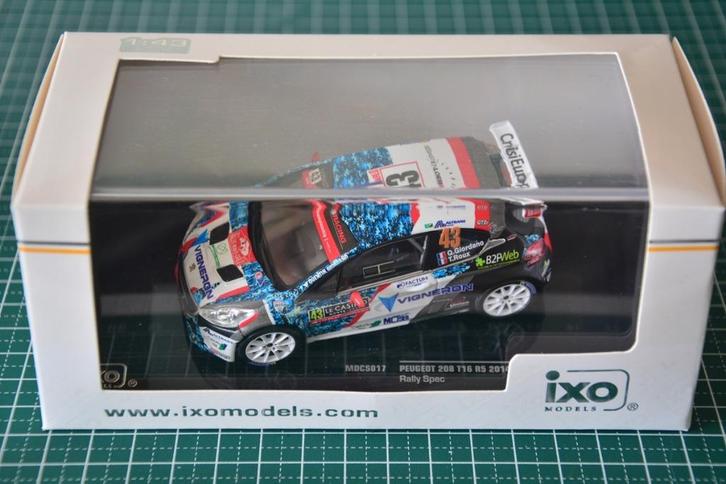 Peugeot 208 R5 „Giordanno Monte Carlo 2017" 1/43, Hobby en Vrije tijd, Modelauto's | 1:43, Nieuw, Auto, Ophalen of Verzenden