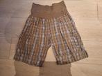 Short, maat M, bruin (geruit met zwart, wit en paars), Kleding | Dames, Broeken en Pantalons, Nieuw, Geen merk, Ophalen, Maat 38/40 (M)