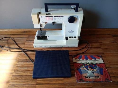 Naaimachine Husqvarna Optima 150 met handleiding, Hobby en Vrije tijd, Naaimachines en Toebehoren, Gebruikt, Naaimachine, Husqvarna