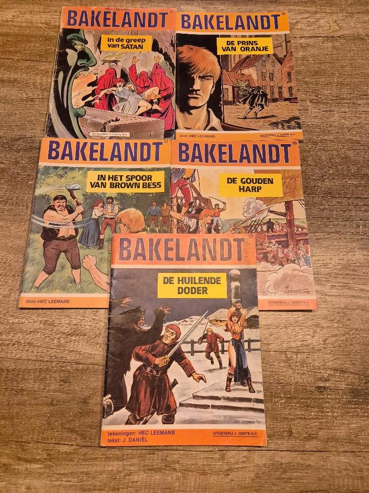Bakelandt set van 5 strips, Boeken, Stripverhalen, Gelezen, Meerdere stripboeken, Verzenden