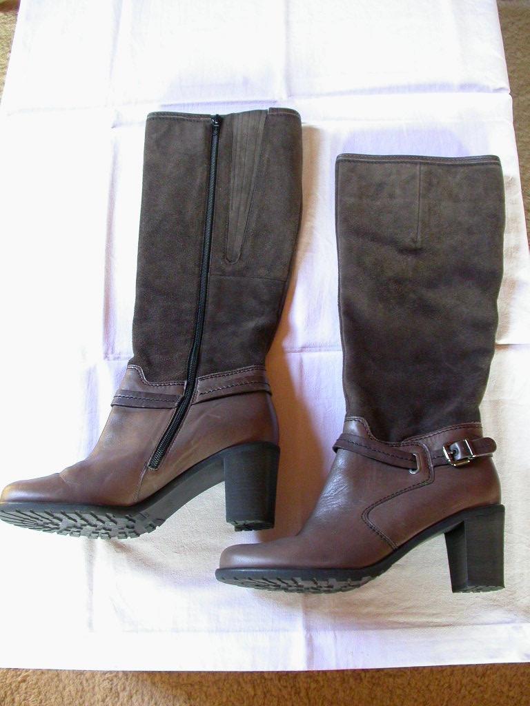 GABOR Superbe bottes cuir et daim taupe pt 40, Hoge laarzen, Overige kleuren, Gabor, Ophalen of Verzenden