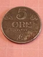 NOORWEGEN 5 Ore 1944 - Duitse Bezetting, Postzegels en Munten, Munten | Europa | Niet-Euromunten, Ophalen of Verzenden, Losse munt